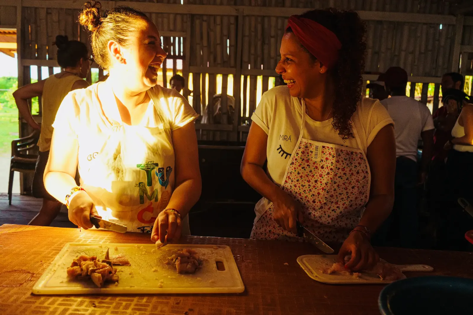 Traditional Pacific cuisine prepared by cooks from Tumaco