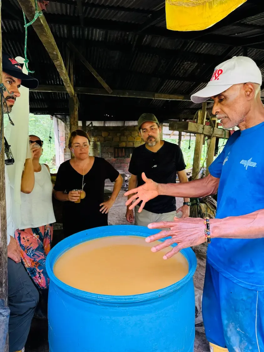 Don Onésimo, viche master from Soledad Cuary, at his artisanal distillery